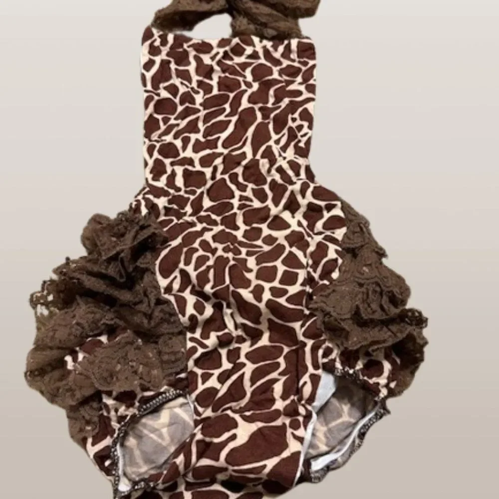 Giraffe Sunset Romper  40146  24 months - 36 months or 2T-3T  NWT Boutique